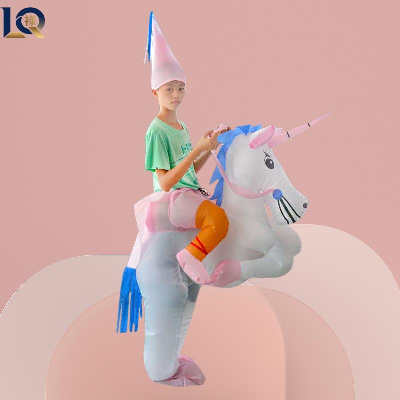Cross-Border Humorous Party Cosplay Parent-Child Unicorn Inflatable Costume