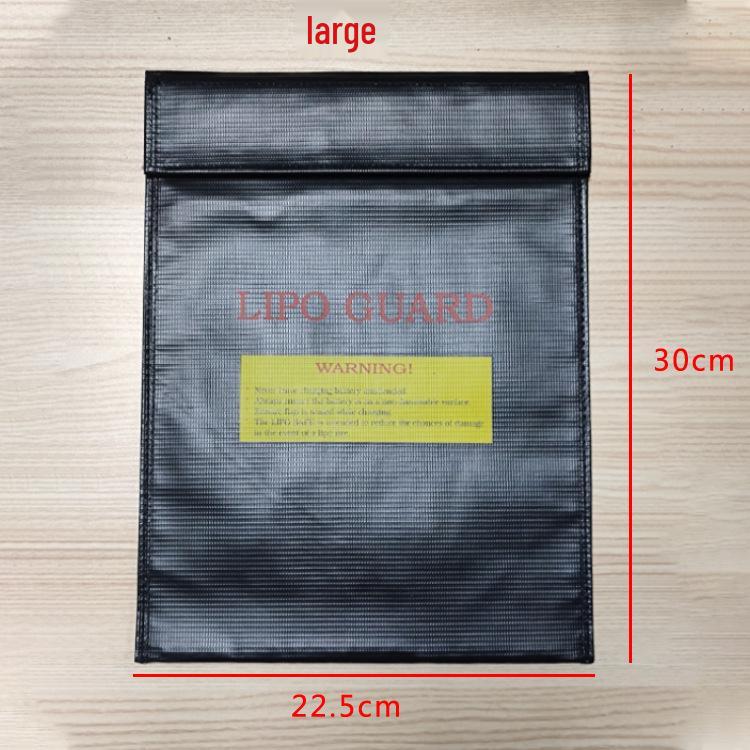 Fireproof & Flame-Retardant Lithium Battery Safety Bag - Explosion-Proof, Three-Dimensional Fiberglass Storage