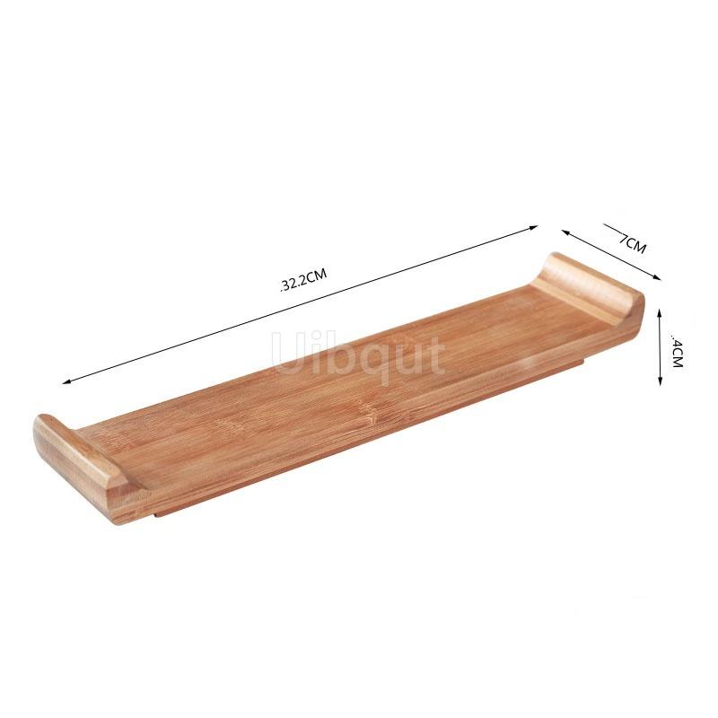 Bamboo Sushi Board Boat Plate Rectangular Platform Cooking Sashimi Basin Japanese Korean Cuisine Tableware Serving Plate Tray