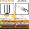Automatischer Bierflaschenöffner, Herunterdrücken und Abziehen Flaschenöffner, Glas-Sodaflaschenöffner, Beschädigungsfreier Flaschenverschluss mit Magnet