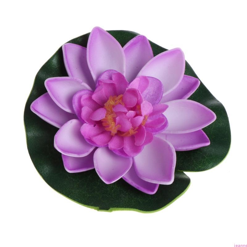 Artificial Fake Floating Flowers Lotus Water Lily Plants Garden for Tank Pond