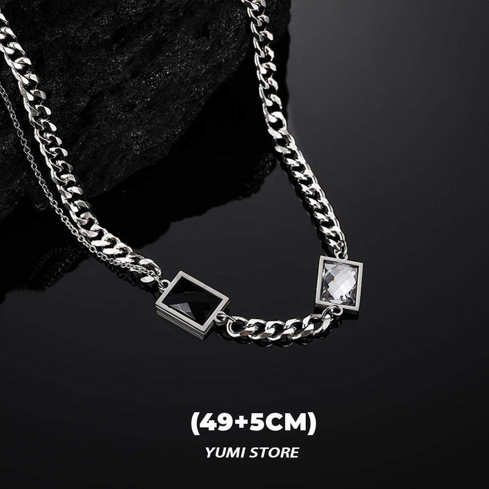 2024 Квадратное ожерелье из титановой стали для женщин, мужчин, унисекс, Панк-ожерелье, Цепочка NK, Чокер, Корейская мода, Аксессуары K-pop
