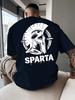 Sparta Warrior Helmet Brush Print on Premium Soft 100 Cotton Unisexs T shirt Perfect for Summer Streetwear and Bold Style