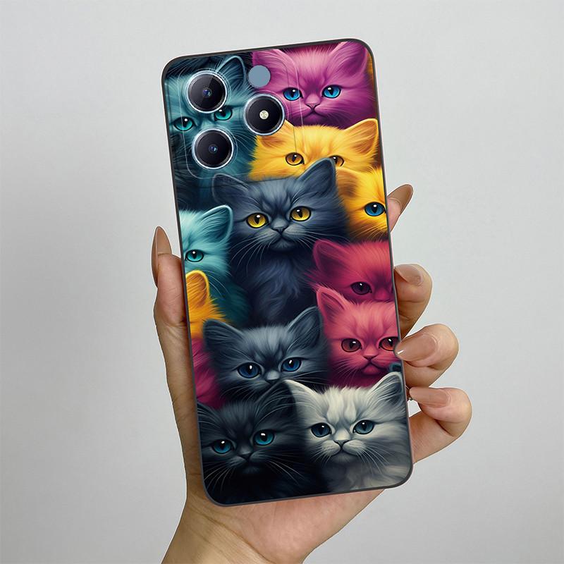 For Realme C63 C61 Narzo N63 Phone Case RealmeC61 RMX3939 Silicon Soft TPU Shockproof Cover Painted Printed Protective Shell Bag