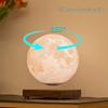 Walnut Wood Magnetic Levitation Moon Lamp: 3D Printed Smart Night Light