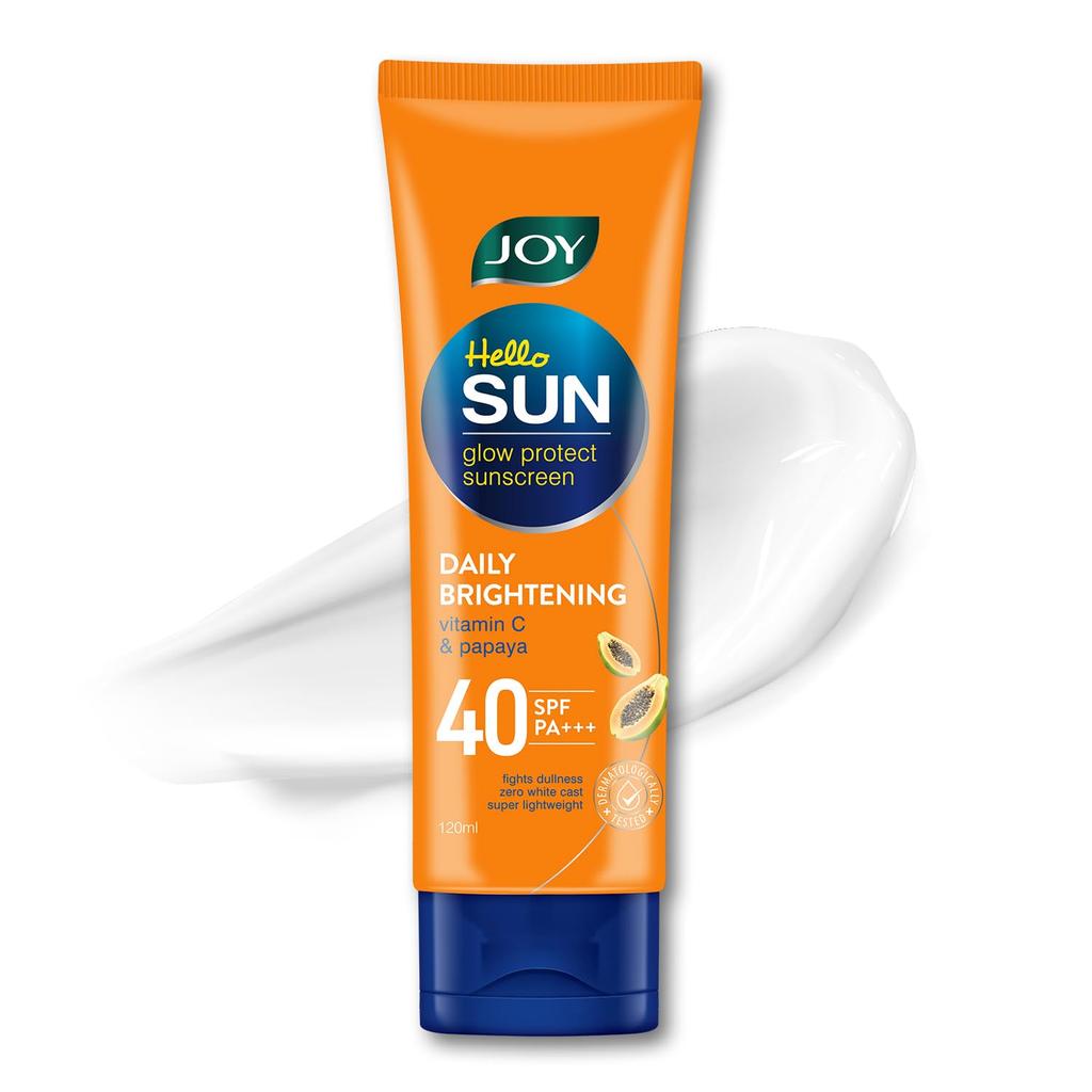 Joy Anti Tan SPF 40 Face & Body Sunscreen with 97% Sun Protection & Prevents Skin Darkening (120ml) | INVIVO Tested | Lightweight, Water Resistan