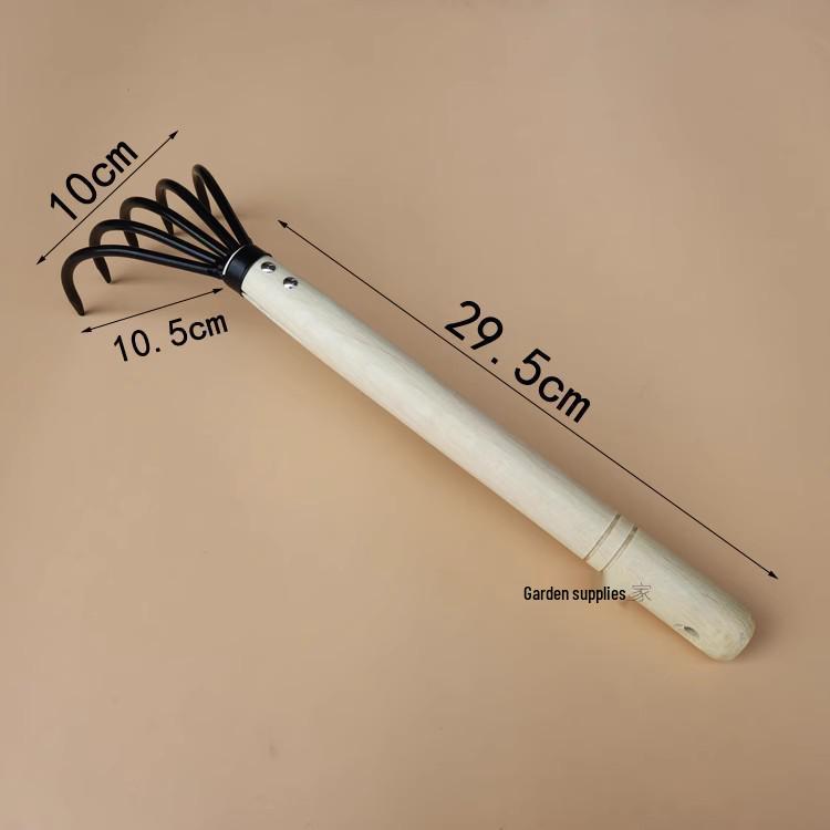 Five-Claw Rake for Leaves, Gardening, and Beach Use