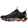 Mizuno Prophecy 11 Scarpe da Corsa Casual Unisex Basse Grigio-Nero-Arancio Tomaia in Tessuto e Pelle Comfort Sportive Ammortizzate AntiscivoloJ1GC220009