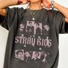 2026 Kpop Stray Kids Do It Merch T-Shirt Herren und Damen Sommer Baumwollkleidung Vintage Rundhals Kurzarmhemd Streetwear