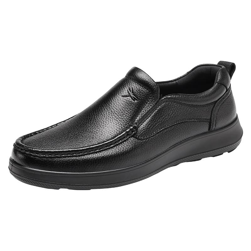 Red Dragonfly Men s Sheepskin Slip-On Business Casual Shoes EU 39