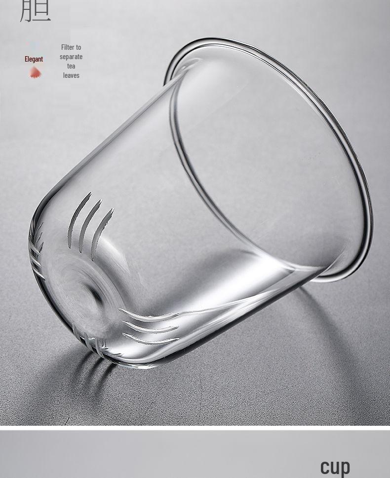 Large Capacity Japanese Creative Glass Tea Cup with Filter