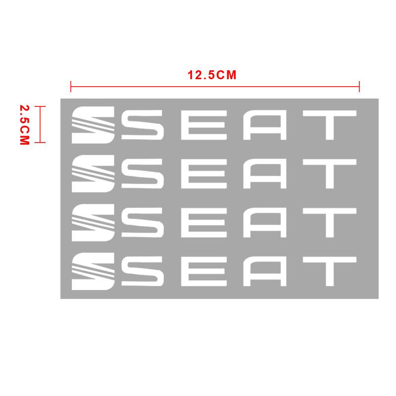 4 Stück Auto Türgriff Aufkleber Reifen Rückspiegel Aufkleber für Seat Cupra Leon 5f Ibiza 6l 6j Leon 1p Kissen Altea Xl Leon Deko