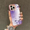 Beautiful Purple Butterfly Pattern Phone Case Suitable for iPhone 17 16 15 14 13 12 11 Pro/Max/Plus Shockproof and Anti Drop