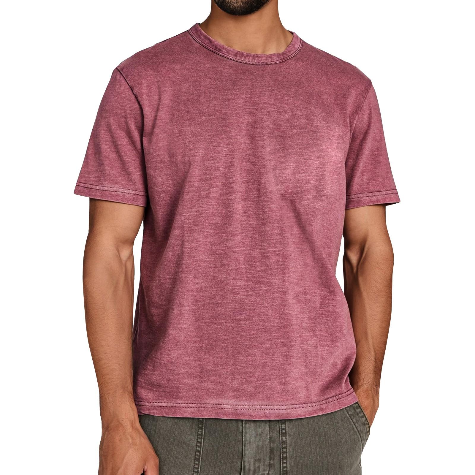 

Мужская летняя однотонная футболка с круглым вырезом, свободного кроя, с коротким рукавом, мужские повседневные модные футболки с коротким рукавом L красный