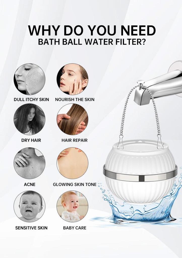 Universal Wall-Mounted Bathtub & Shower Water Purifier - No Installation Needed