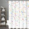 Färgglada Stjärnor Duschdraperi, Dekorativt Duschdraperi för Badrum, Vattentätt Duschdraperi med Krokar