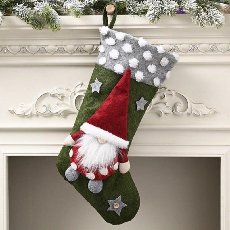 Christmas Socks Gift Bag Christmas Ornaments Children's Candy Bag Christmas Socks Gifts Candy Socks Pendant