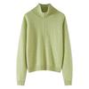 Women's Casual Half-Zip Lapel Cashmere Sweater - Warm, Loose, Versatile Winter Knit