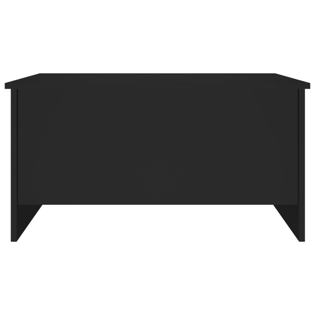 Coffee Table Black 80 x 55.5 x 41.5 cm Engineered Wood