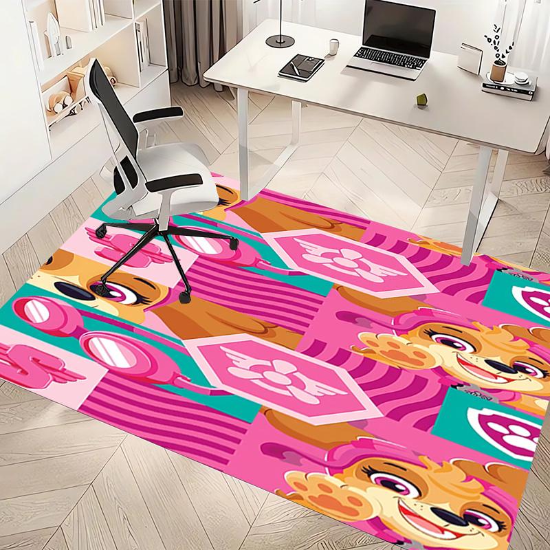 1pc Paw Patrol characters Print Area Rug - Soft, Washable Non-Slip Indoor Mat, Living Room, Home Office Decorative Rug,Office Decorative