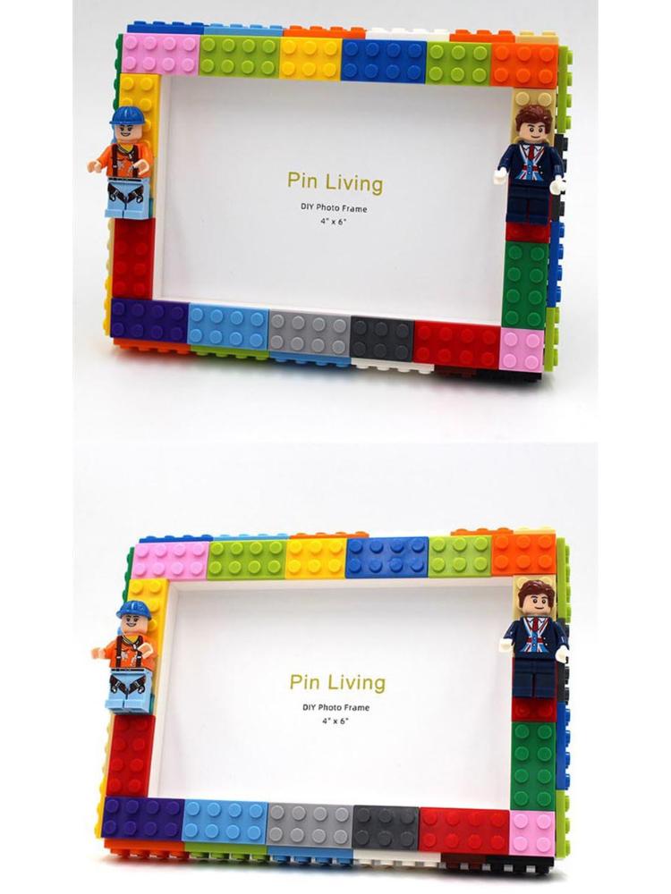 DIY Building Blocks Photo Frame Stage Toy Combination Photo wall Decorations Assemble Bricks Toys Gift For Children Kid Birthday