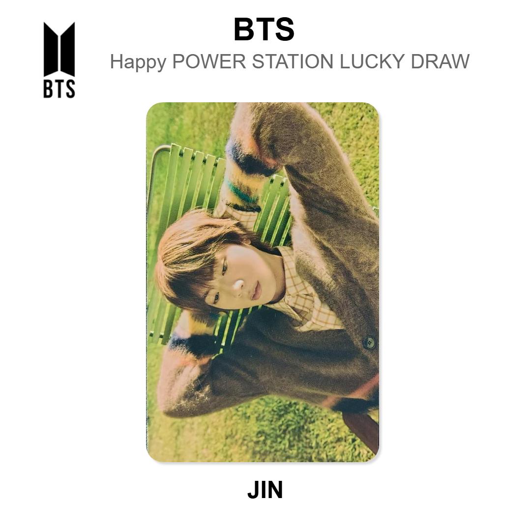 BTS Happy POWER STATION LUCKY DRAW Official Photocard Jin