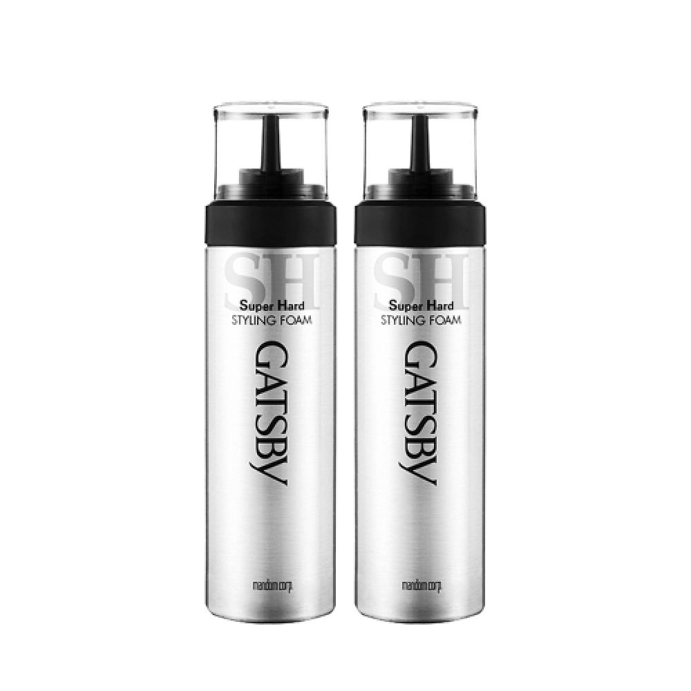 Gatsby Styling Foam Super Hard 185g 2pcs FREE