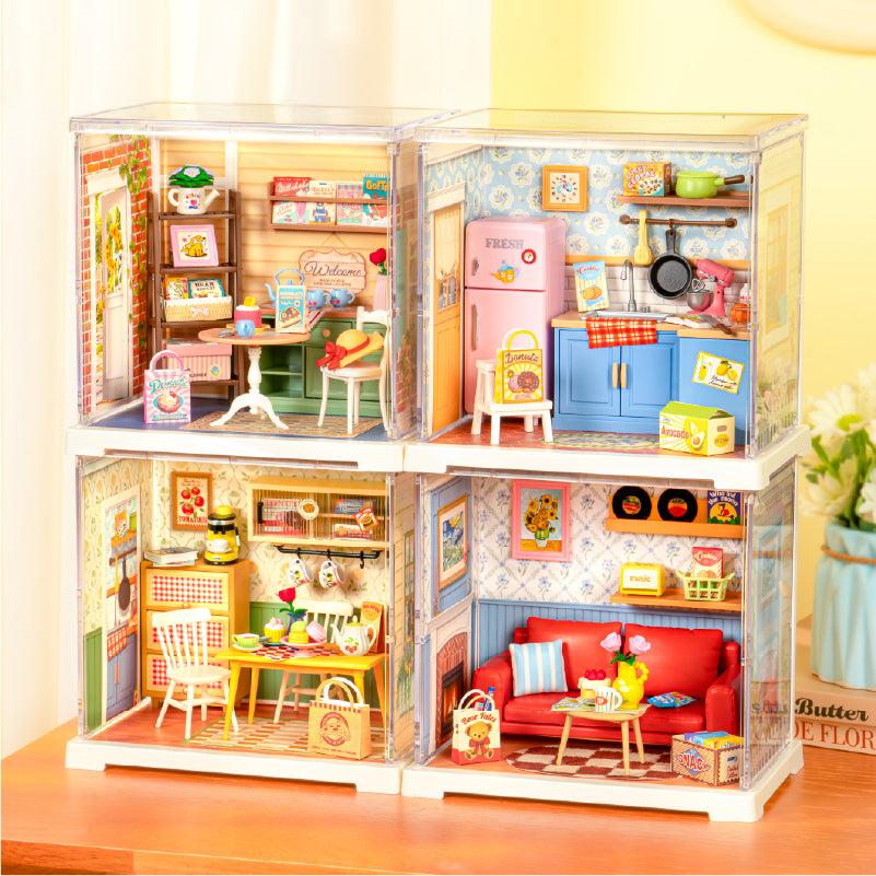 ROBOTIME Rolife 3D Puzzle Sunshine Sip Veranda DIY Miniaturhaus DWS07B