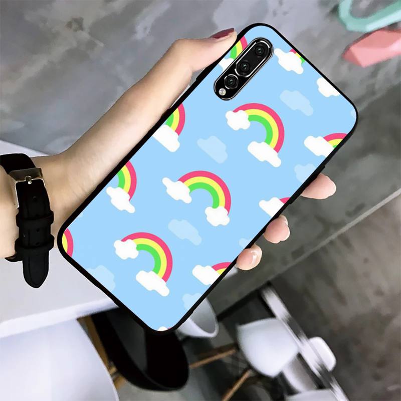 Beautiful Rainbow Phone Case For Huawei G7 G8 P7 P8 P9 P10 P20 P30 Lite Mini Pro P Smart Plus Cove Fundas