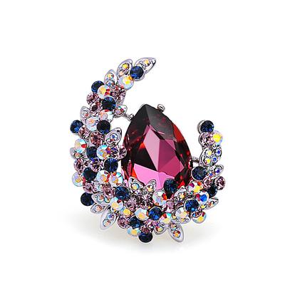 Temperament Crystal Moon Brooch Women'S Sweater Autumn And Winter Accessories Versatile Atmospheric Pin Brooch