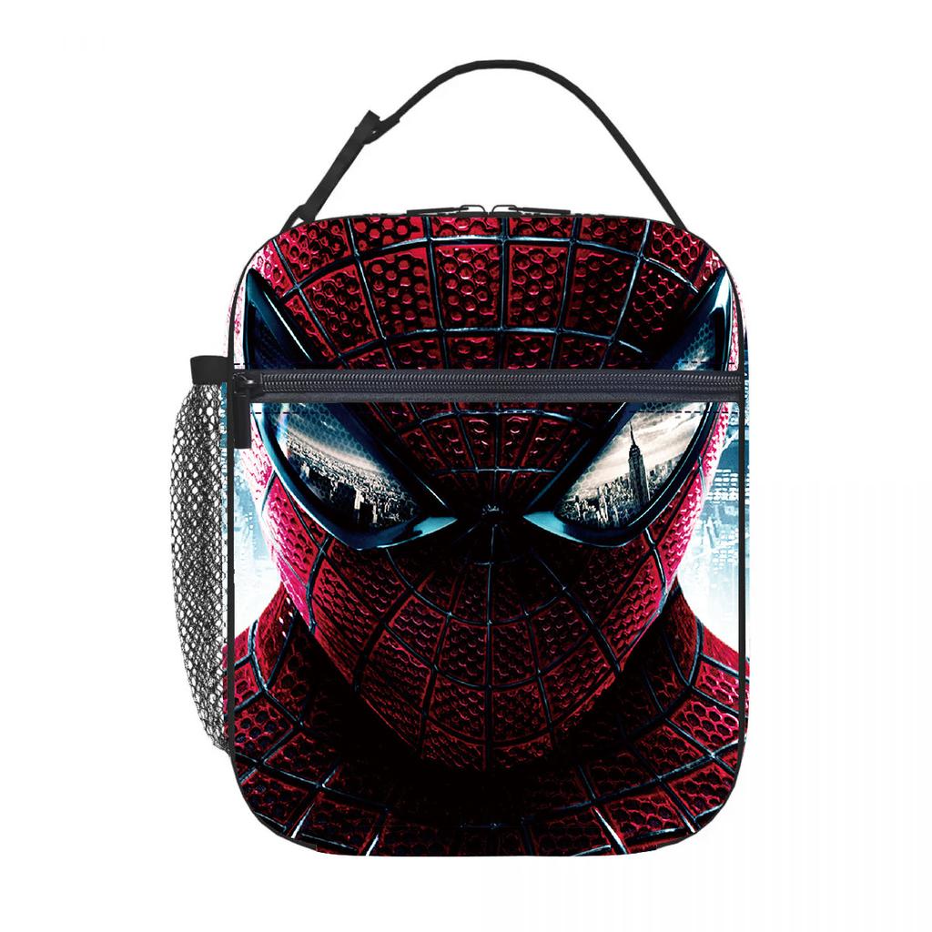 New Spider-Man Portable Lunch Bag Thickened Oxford Cloth Ice Bag Lunch Box Meal Bag