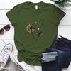 Color Dandelion Printed T Shirt Women Plus Size Summer Funny 90S T Shirt Female Short Sleeve