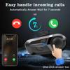 Waterproof Motorcycle Helmet Headset Wireless Hands-free Call Phone Earphone Music Player for Moto Helmet Bluetooth 5.3