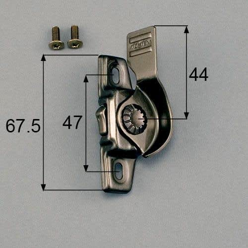 [R1Y67 (TP61R)] TOSTEM, Tostem, Toyo Sash, Crescent Lock Repair Part, Backside Engraving TP61R, For Right Side of 4-Panel Doors, Sweep, Taiyo, Aoba, C