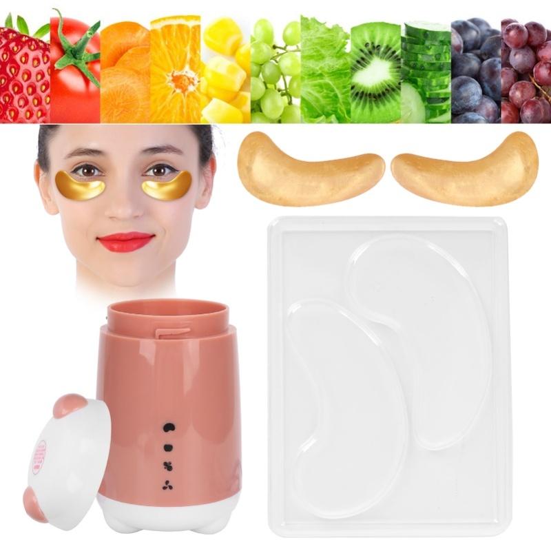 25pcs Transparent DIY Eye Mask Mold Portable Reusable Eye Mask Patch Tray Plate Set