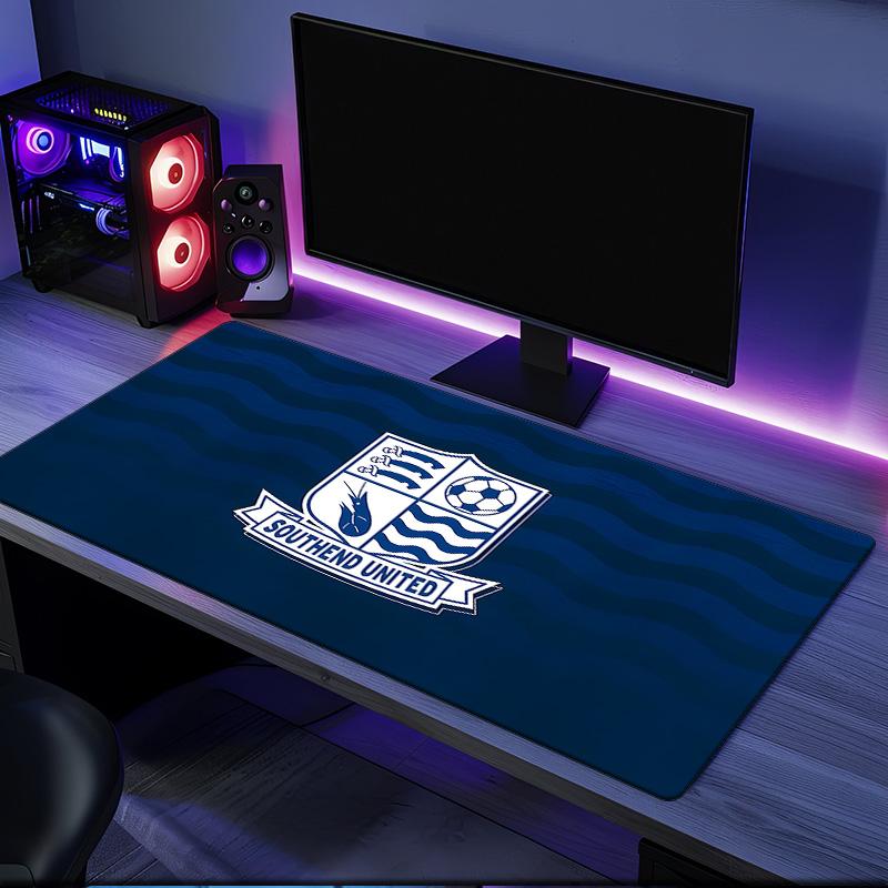 Southend Crest Design Mouse Pad, Rubber Base, Mouse Pad for Gamers and Office Use, Gaming Desk , Easy To Clean Mat Christmas fan gifts