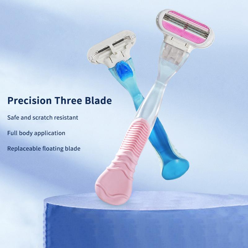 Womens Body Razor With Three Precision Floating Blades And Scratch Resistant Design Perfect For Full Body Grooming Home Travel