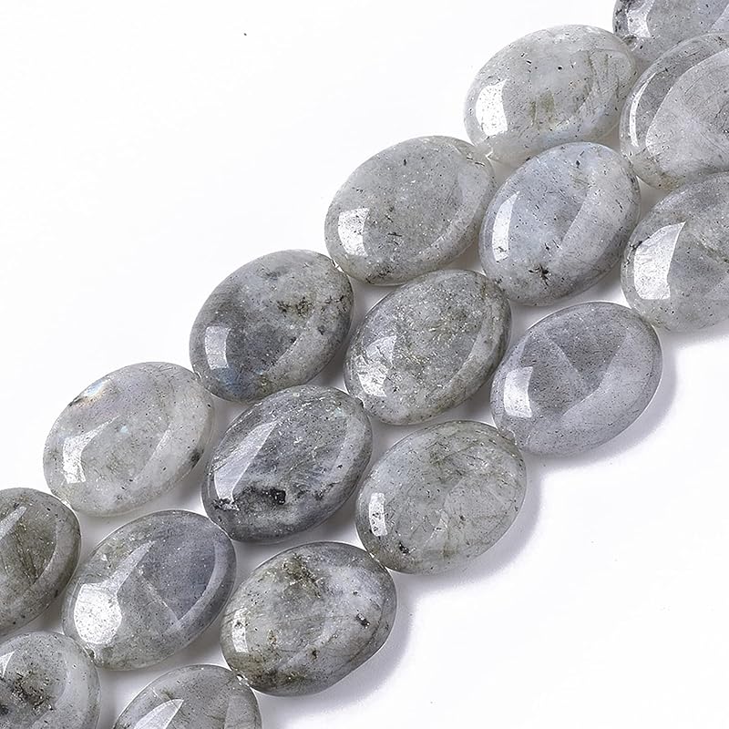 Fashewelry 20pcs Natural Carnelian Gemstone Beads 18x13mm Flat Oval Healing Crystal Loose Stone Beads for Jewelry Necklace Bracelet Earring Craft,