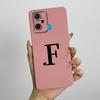 For Infinix Smart 6 Plus Case Infinix Smart6 Plus Phone Case X6823C Cute Initial Letters Square Soft Silicone Back Cover Fundas