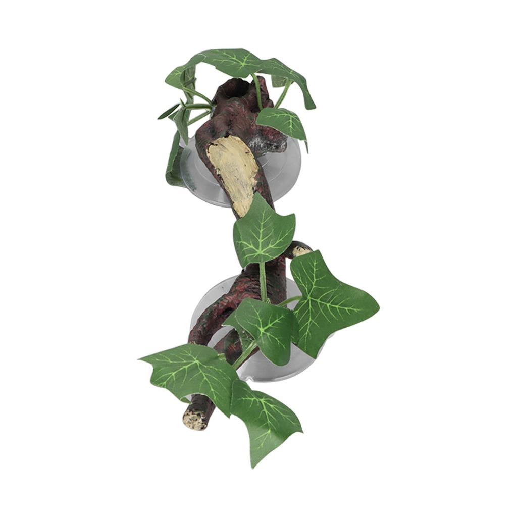Reptile Corner Branch Simulation Natural Relieve Boredom Climbing Terrarium Plant Decoration for Aquarium Fish Tank