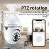 8MP E27 Bulb Wifi Surveillance Camera Indoor 4X Digital Zoom AI Human Detect Full Color Night Vision Wireless Cameras Smart Home
