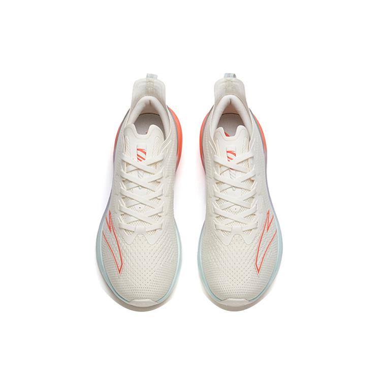 New Anta MACH Mach 1.0 Breathable Low Top Running Shoes Women's Ivory White 122215566-3