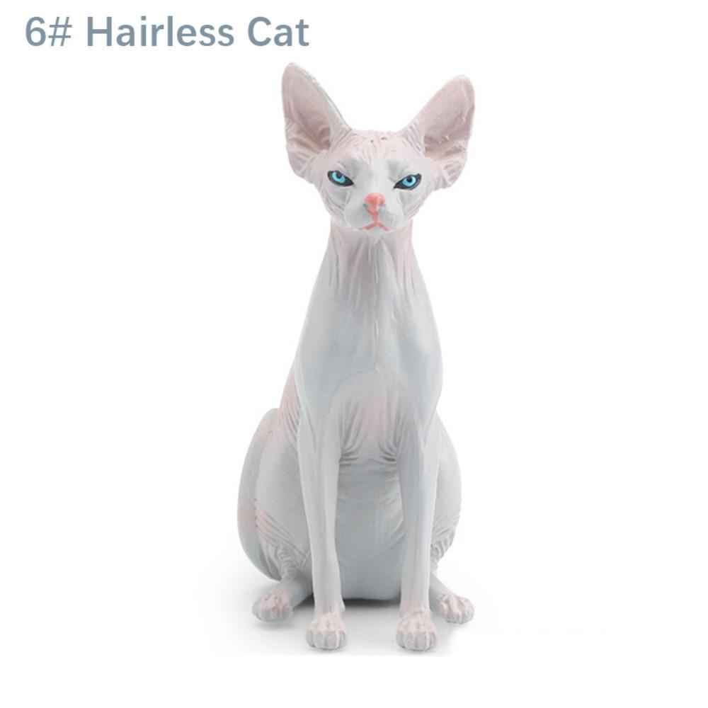 PVC Realistic Pet Figurines Siamese British Shorthair Cat Cat Action Figures  Desktop Ornament