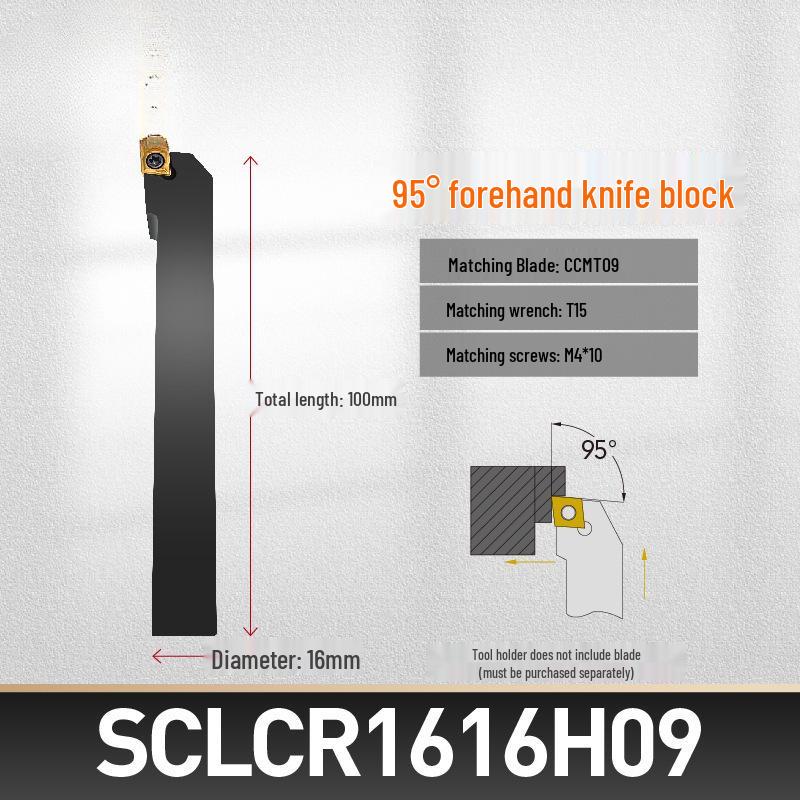 CNC Lathe 95° External Turning Tool Holder for SCLCR06/09 with CCMT Inserts