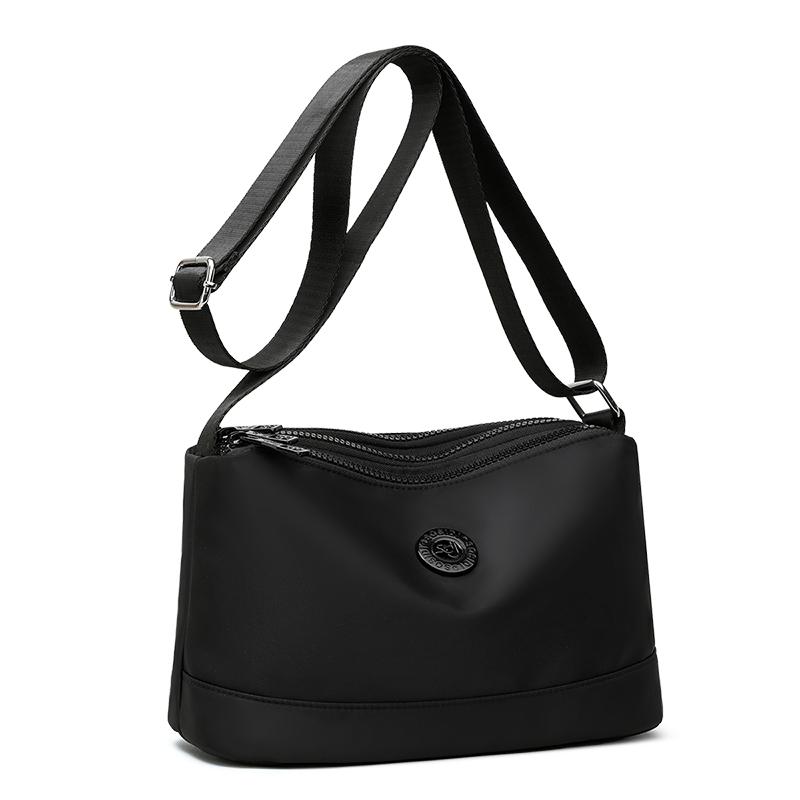 Sac à bandoulière en nylon imperméable multicouche pour femme