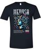 T-shirt a maniche corte con testa di Medusa Dio Greco