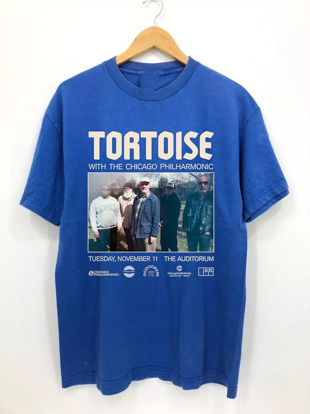 NEW Tortoise Band Tour Concert Heavy Cotton Blue T Shirt S-5XL CM629 S