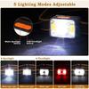 Lampe frontale - AIMOONSA - Lot de 2 - 200 lm - USB rechargeable - IPX5
