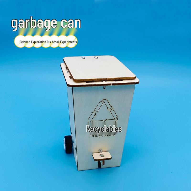 DIY Environmental Science Project: Flip-Top Trash Can Kit for Primary Students