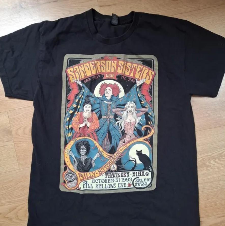 Sanderson Sisters T-Shirt  Hocus Pocus Halloween Shirt Classic Retro Fall Tee XL